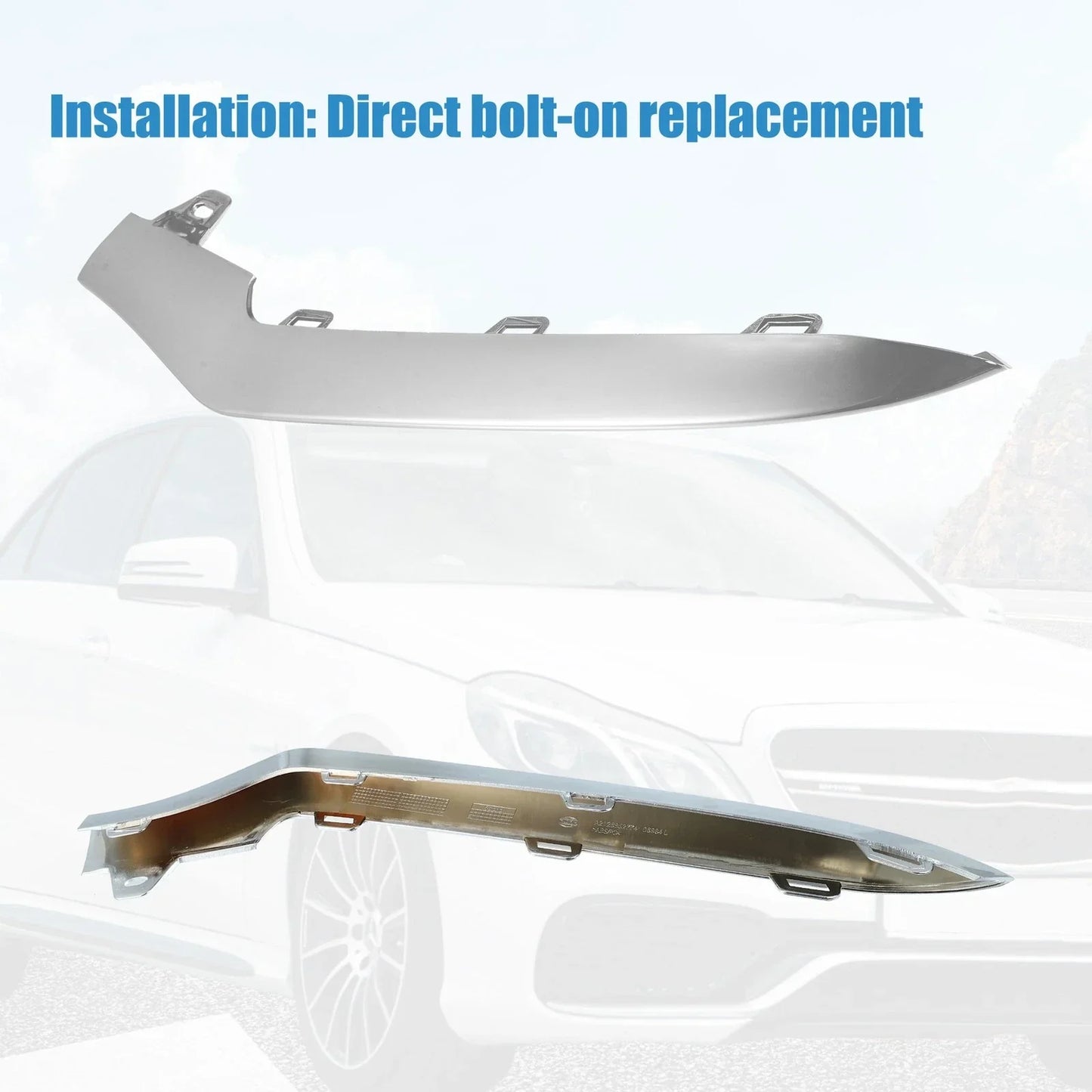 Front Bumper for Mercedes Benz A-Class (2013-2018) 2 x Covers