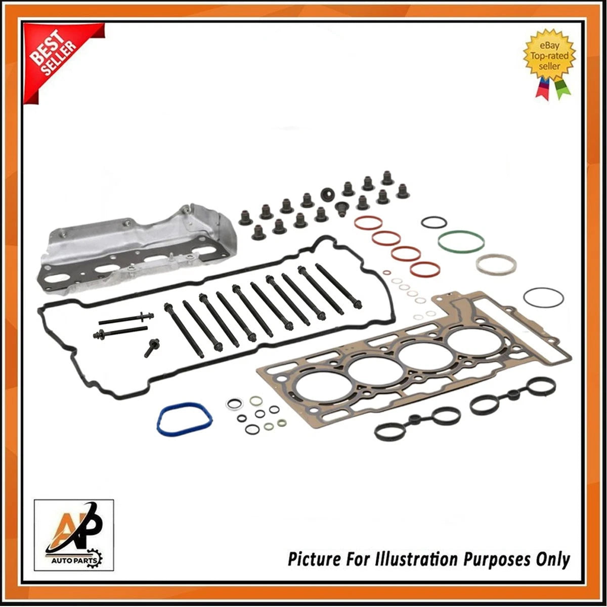 Head Gasket Kit and Head Bolt Set for MINI Cooper S R56 R57 R58 (2007–2015)