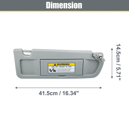 Right Side Sun Visor Replacement for Honda Civic (2006-2011) Gray