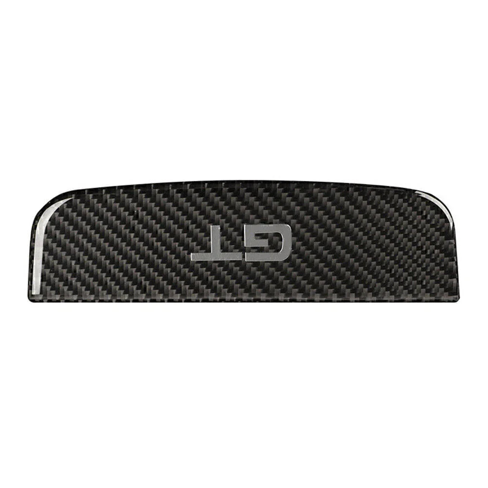 Carbon Fiber Interior Storage Box Trim Cover for Ford Mustang (2015-2019)
