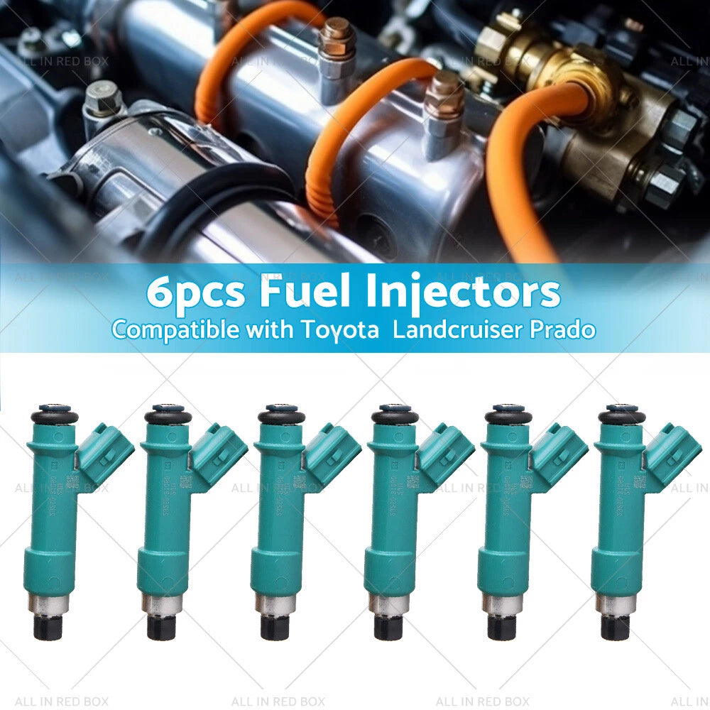 6 x Fuel Injectors for Landcruiser Prado, FJ Cruiser, Hilux 1GRFE V6 4.0L