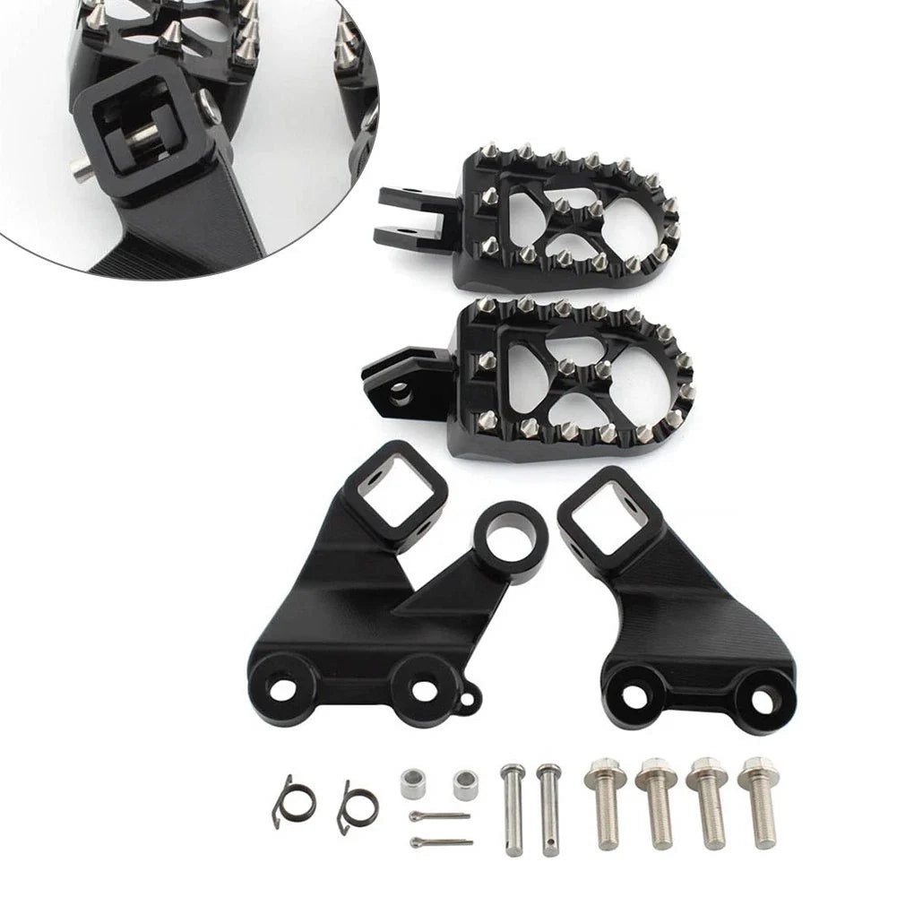 Footrest Foot Pegs Mount Bracket for Yamaha Vmax 1200 (1985-2007) Black