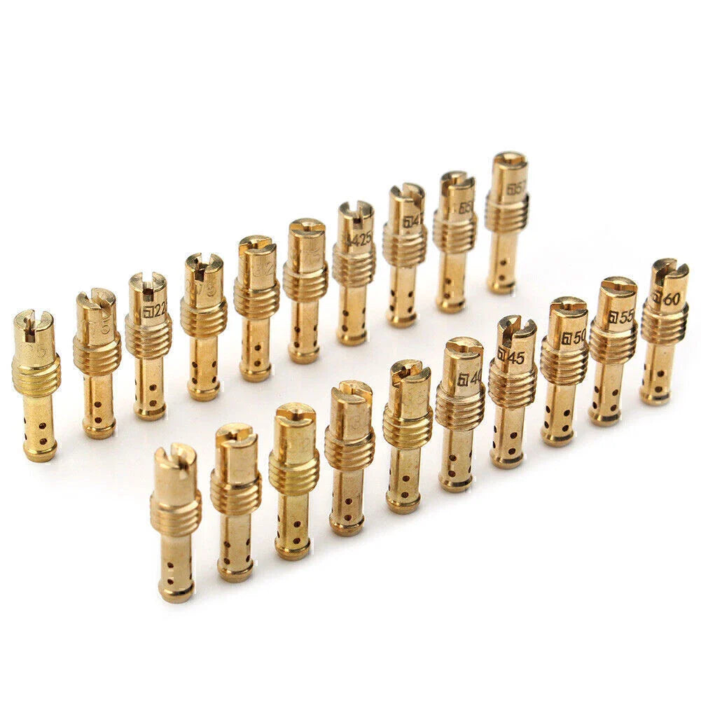 20 x MIKUNI VM TM TMX Carburetor Pilot Jets 12.5-60 with 8 Bleed Holes