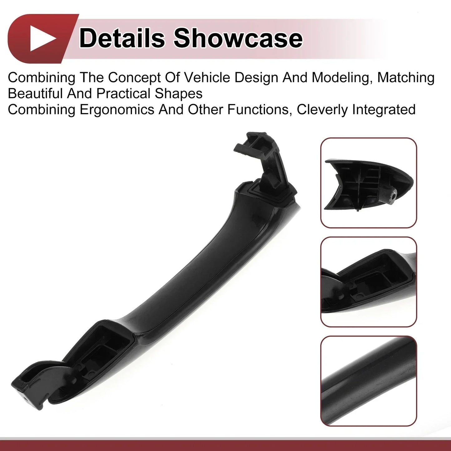 Car Door Handle Grip for Hyundai Sonata 2011-2014 Front Right Black
