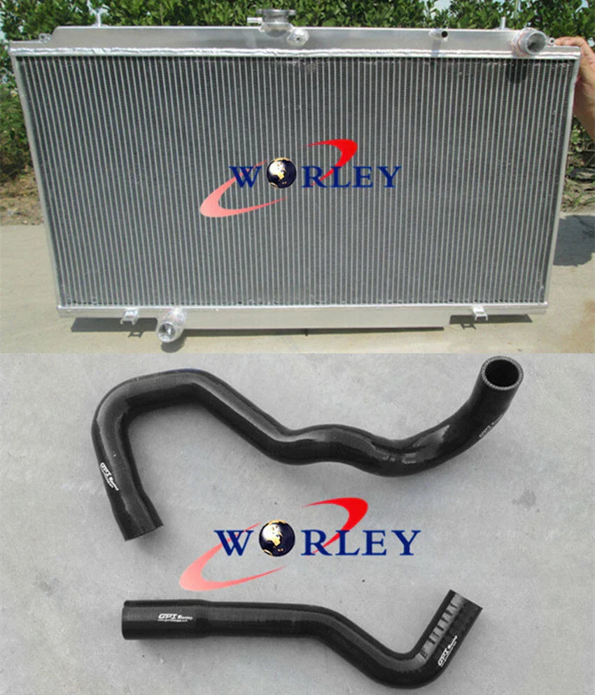 Aluminum Radiator & Hose for Nissan Patrol Y61 GU 4.2L TD42 Turbo Diesel (1997-2016)