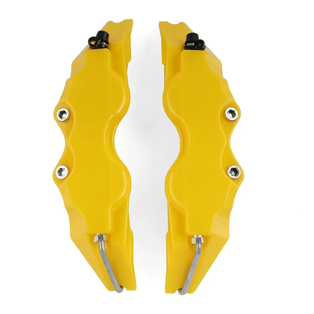 3D Style Yellow Brake Caliper Covers for Universal Car Auto Disc