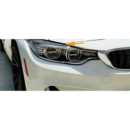 2 x Carbon Fiber Headlight Trims for BMW F32 F33 F36 F80 F82 (2012-2018)