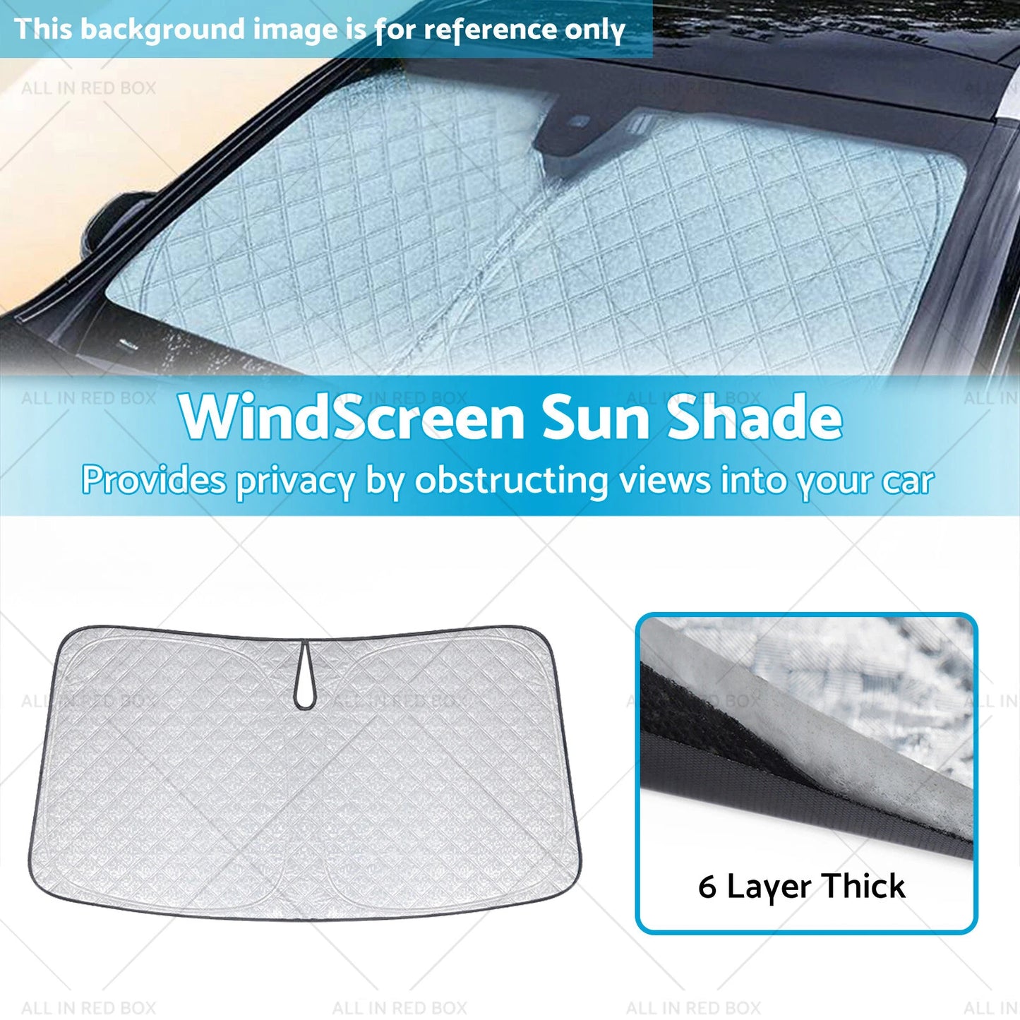 6 Layer WindScreen Sun Shade for Nissan Qashqai (2023-2025) UV Protection