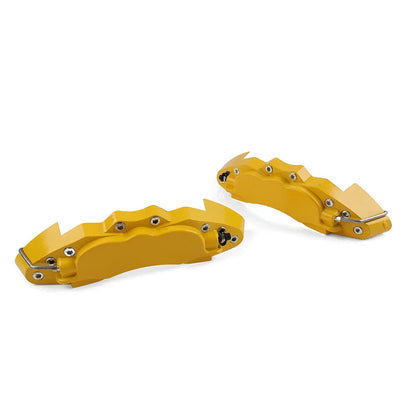 Large Yellow Metal Disc Brake Caliper Covers for Universal Car Models