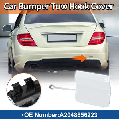 Rear Tow Hook Cover for Mercedes-Benz C-Class W204 2012-2015 White