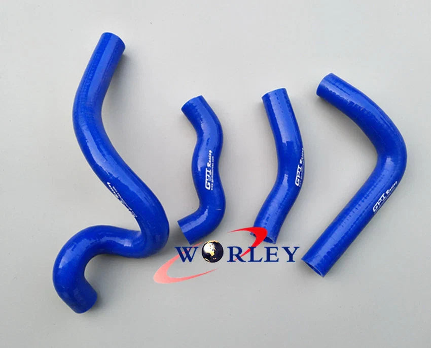 Aluminum Radiator & Green Silicone Hoses for Kawasaki KLX650 (1993-1996)