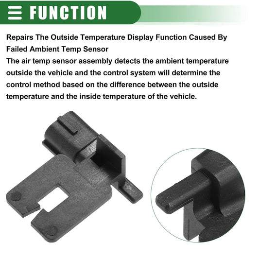 AC Ambient Air Temperature Sensor for DODGE 1500 2010-2012 Plastic Black