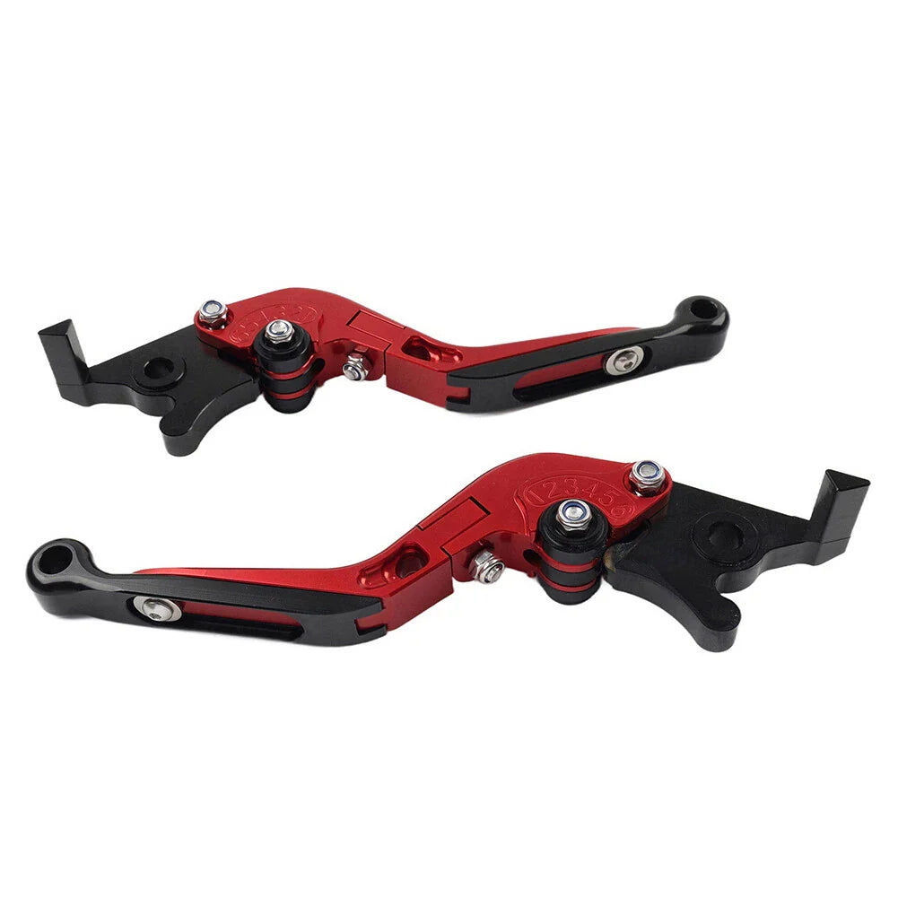 Extendable Brake Clutch Levers for BMW F650GS (2002-2007) - Red