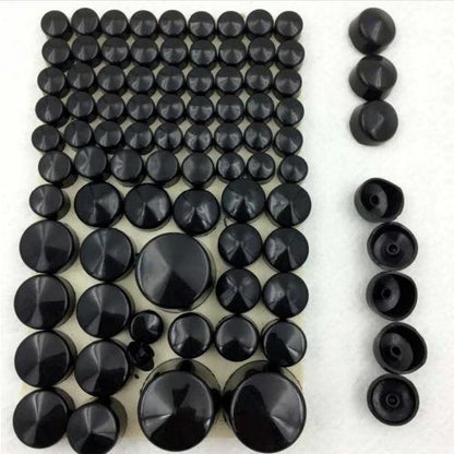 Black ABS Bolt Caps for Harley Softail Twin Cam (1984-2006)