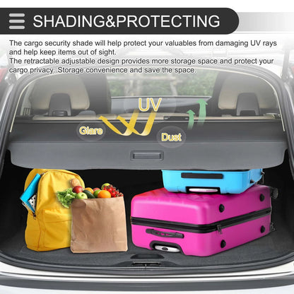 Retractable Cargo Cover for Hyundai Santa Fe (2024-2025) Gloss Black