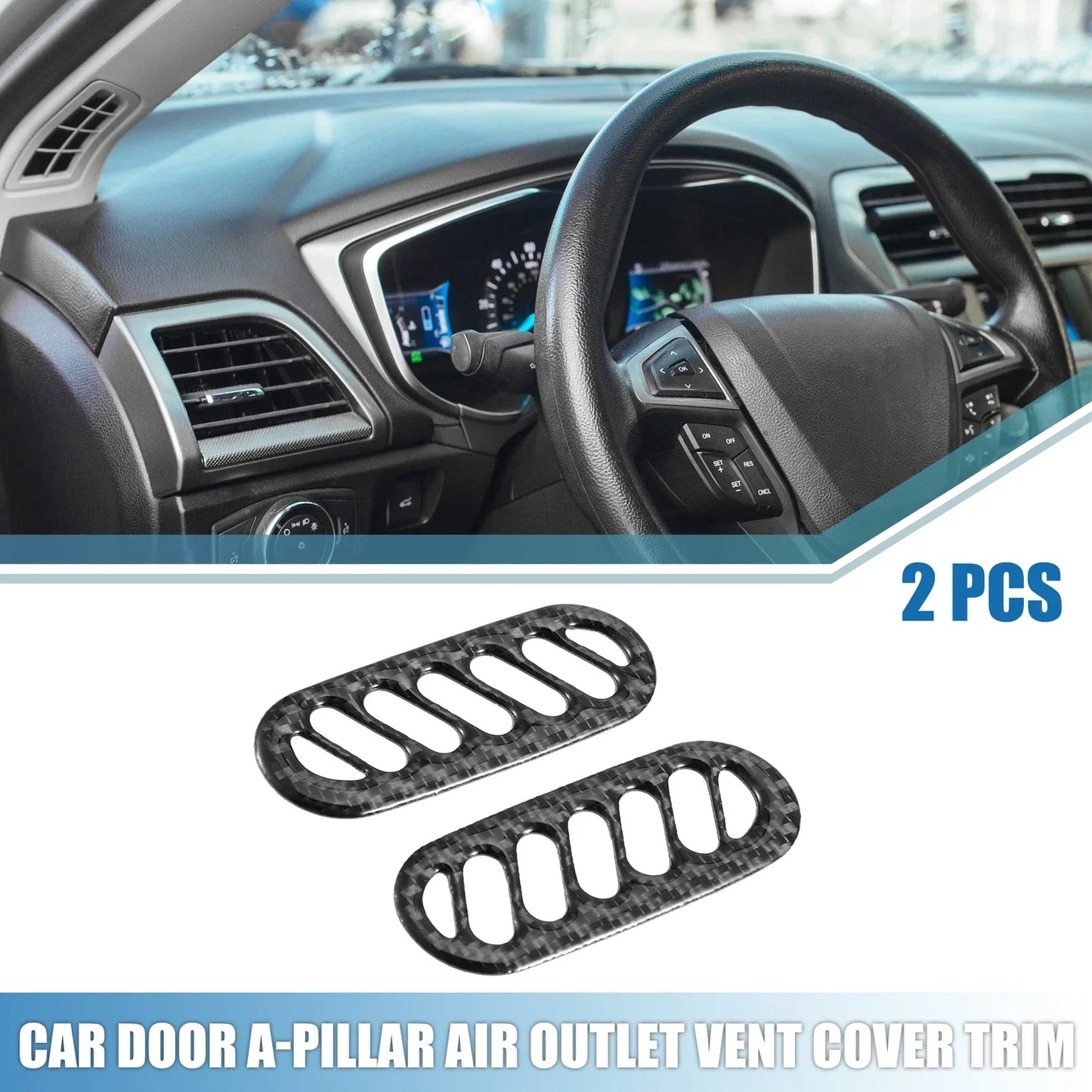Car Door A-Pillar Air Outlet Vent Covers for Chevy Corvette C5 (1997-2004)