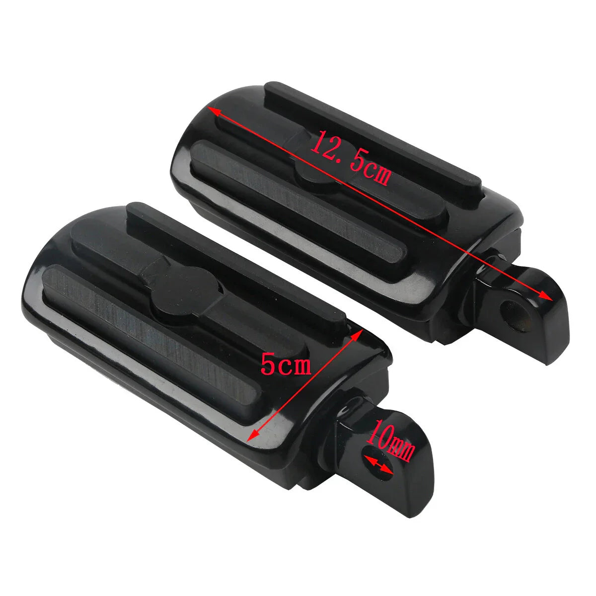 10mm Male Mount Foot Pegs for Harley Touring Electra Glide Dyna