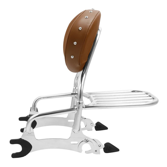 Backrest Pad Sissy Bar Luggage Rack Spools for Indian Chieftain (14-24)