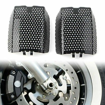 Black Steel Front Caliper Screen Inserts for Harley V-Rod (2008-2019)