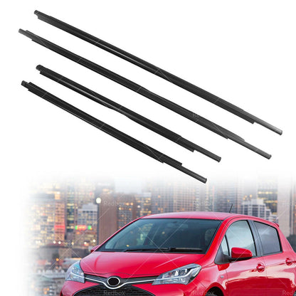 Car Window Glass Seal Weatherstrip Sweep Belt for Toyota Yaris (2007-2011)