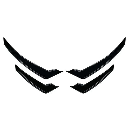 Glossy Black Front Bumper Side Air Vent Trim for Alfa Romeo Stelvio (2017-2025)