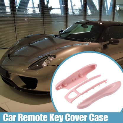 Car Remote Key Shell Cover Case for Porsche Taycan 911 (2020-2021) Pink