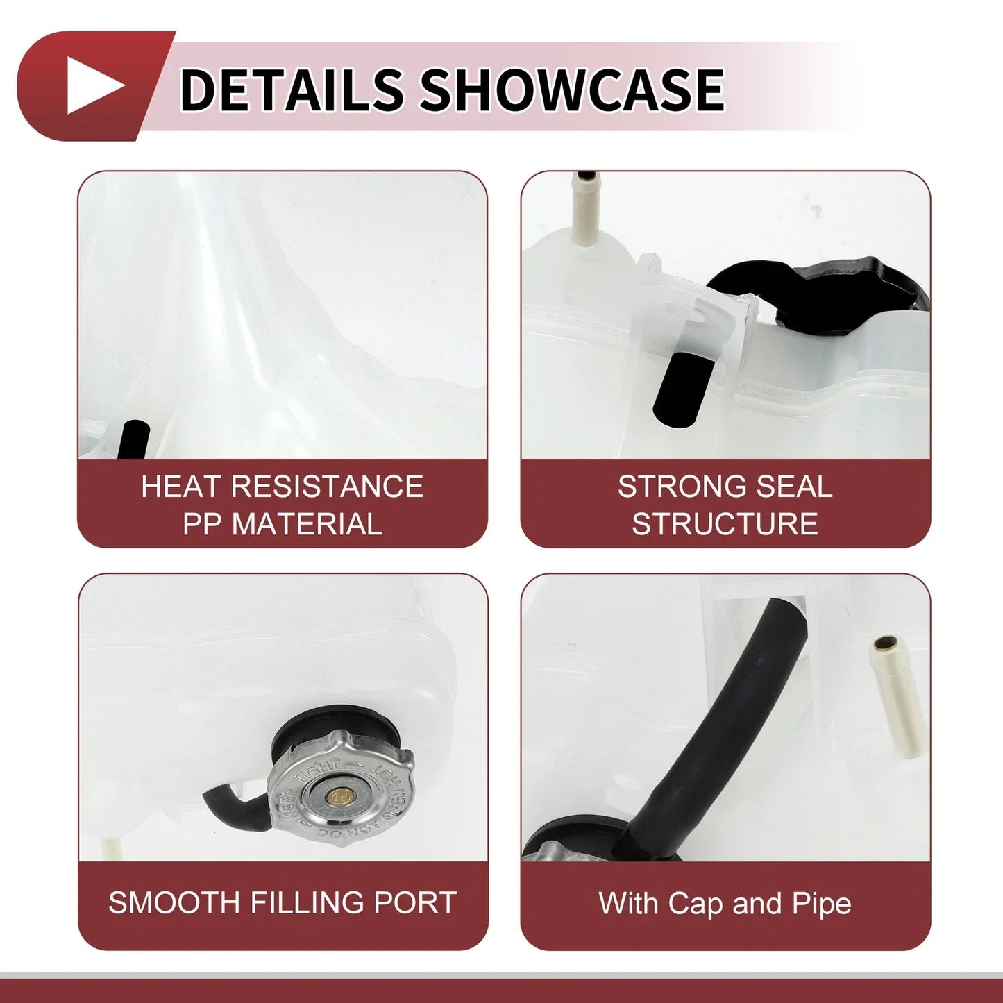 Coolant Expansion Overflow Tank with Cap for Dodge Challenger ( Specified)