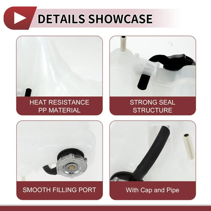 Coolant Expansion Overflow Tank with Cap for Dodge Challenger ( Specified)
