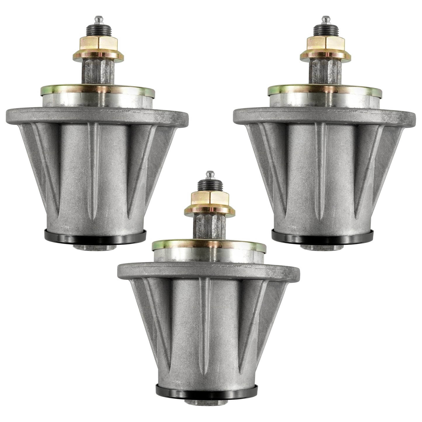3x Complete Spindle Assembly for Husqvarna TRD48 Mower (2000–2000)