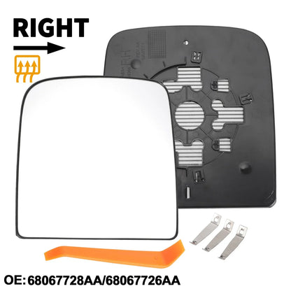 Heated Right Passenger Side Upper Tow Mirror Glass for Dodge Ram (2002-2008)