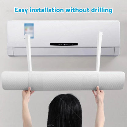 Adjustable A/C Windshield Baffle Shield for Home Use