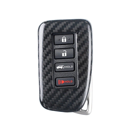 Carbon Fiber Black Smart Key Fob Shell Cover for LEXUS (2014-2017)