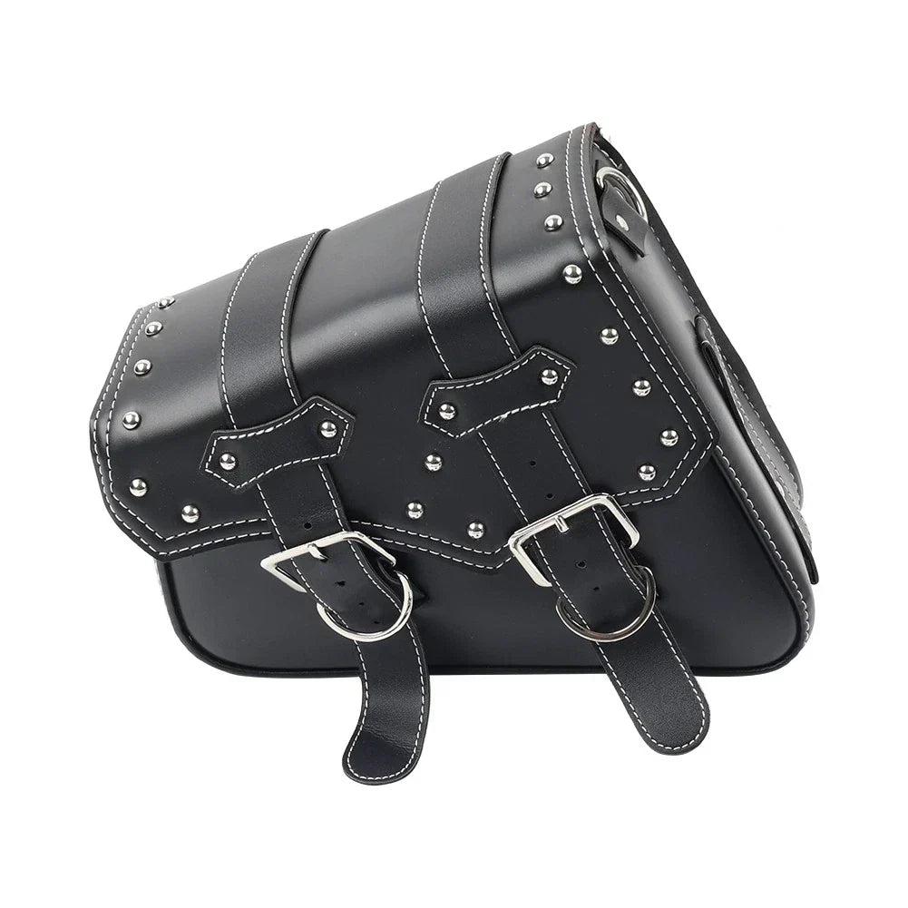 Universal Motorcycle Saddle Bag Luggage Tool Bag Left Side Black