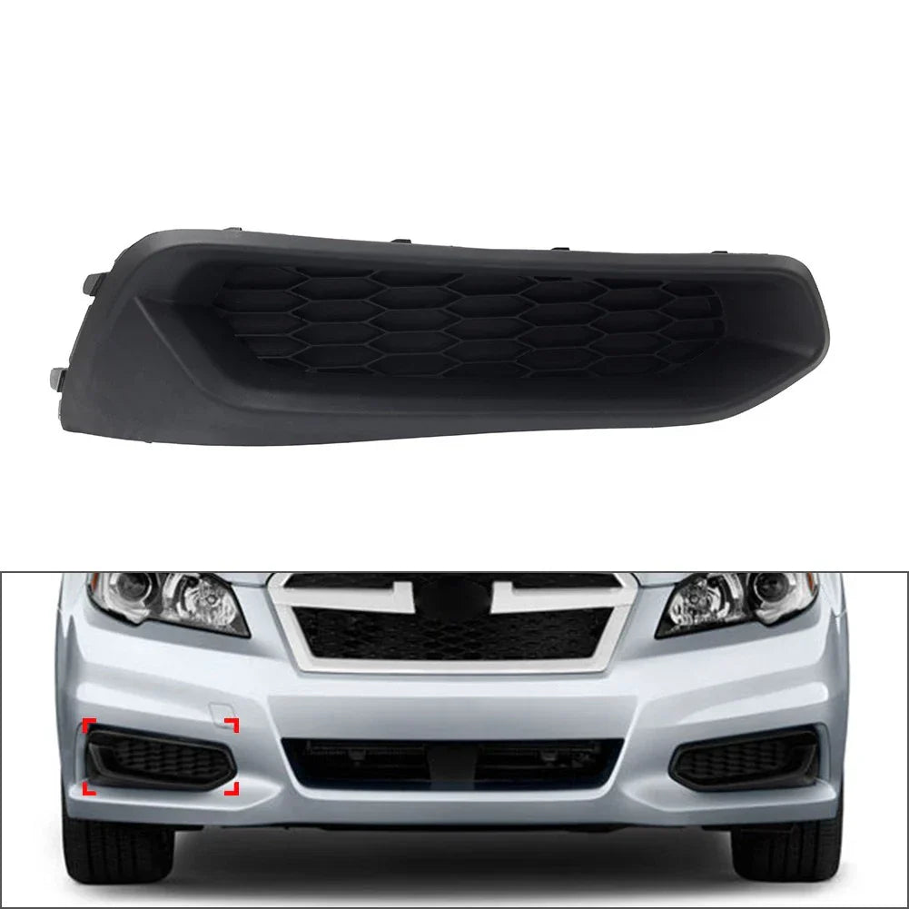 Black Front Bumper Fog Light Bezel Cover for Subaru Legacy (2013-2014)