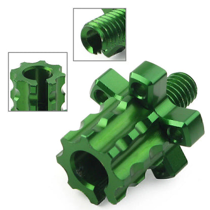 CNC M8 Clutch Brake Cable Adjuster Screw for Motorcycle Dirt Bike Green