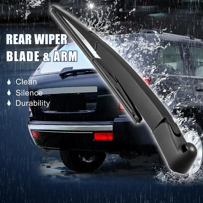 Rear Windshield Wiper Blade Arm Set 12" for Mercedes-Benz A-Class (2005-2012)