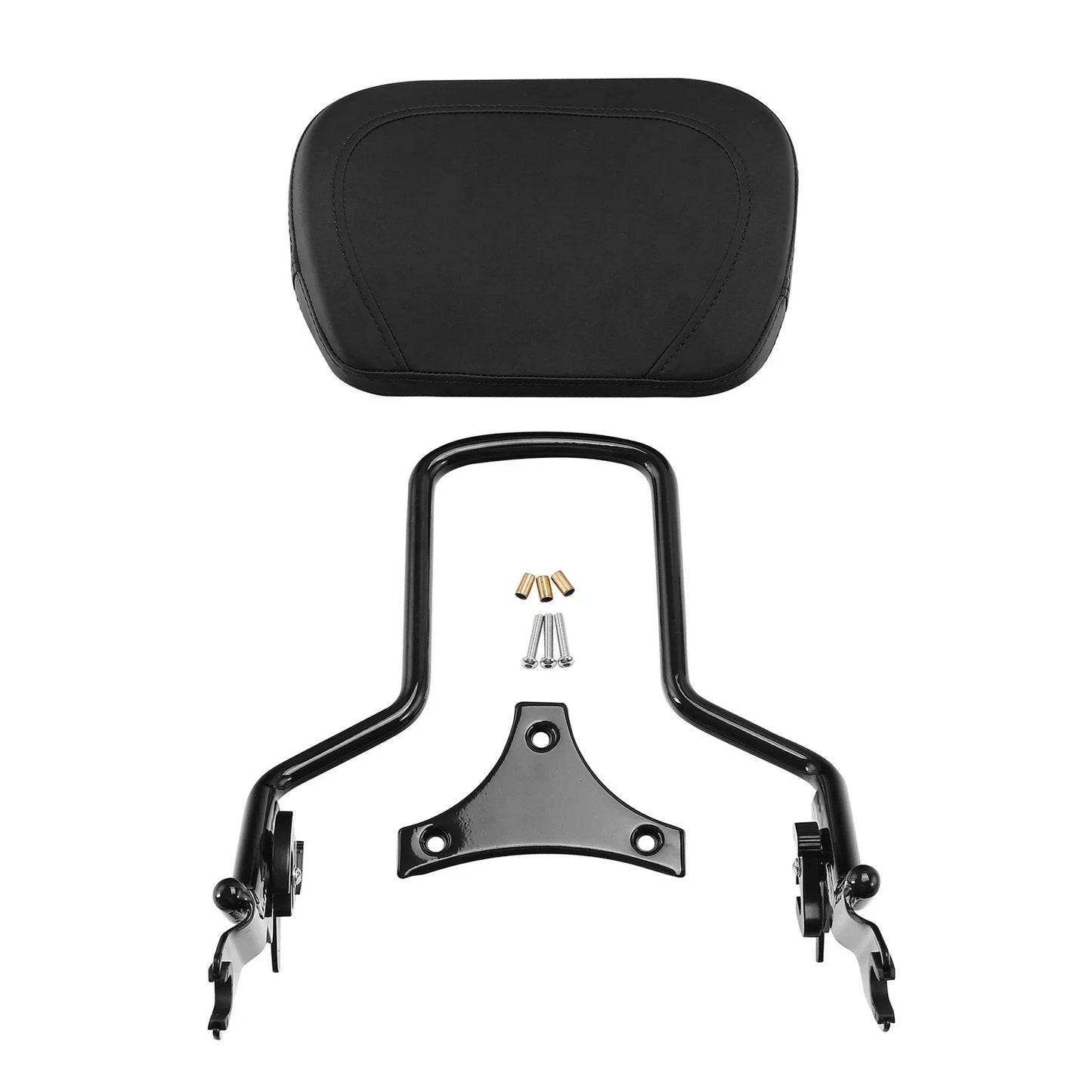 Black Detachable Backrest Sissy Bar for Harley Touring Road King Glide (09-25)