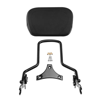 Black Detachable Backrest Sissy Bar for Harley Touring Road King Glide (09-25)