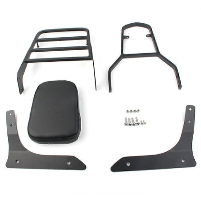 Black Backrest Sissy Luggage Rack for Yamaha XVS1300A V Star 1300 (2007-2017)
