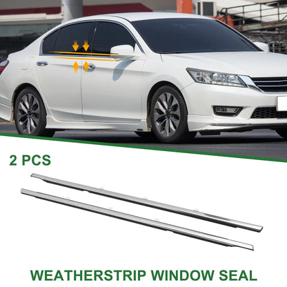 2 x Rear Left & Right Weatherstrip Window Seals for Honda Accord (2018-2023)