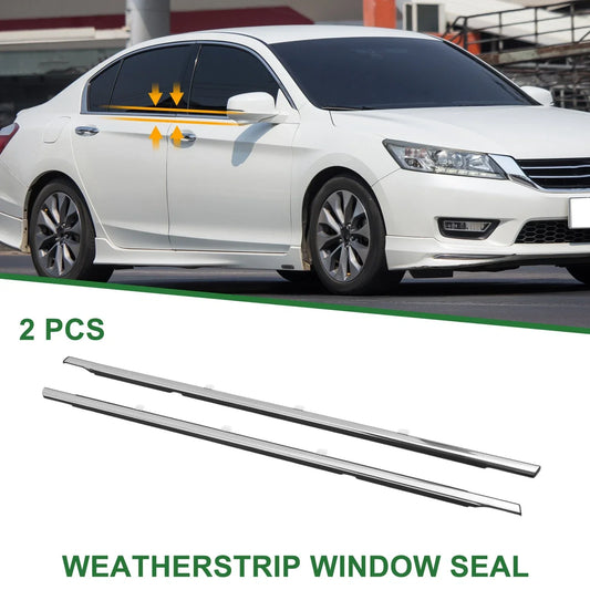 2 x Rear Left & Right Weatherstrip Window Seals for Honda Accord (2018-2023)