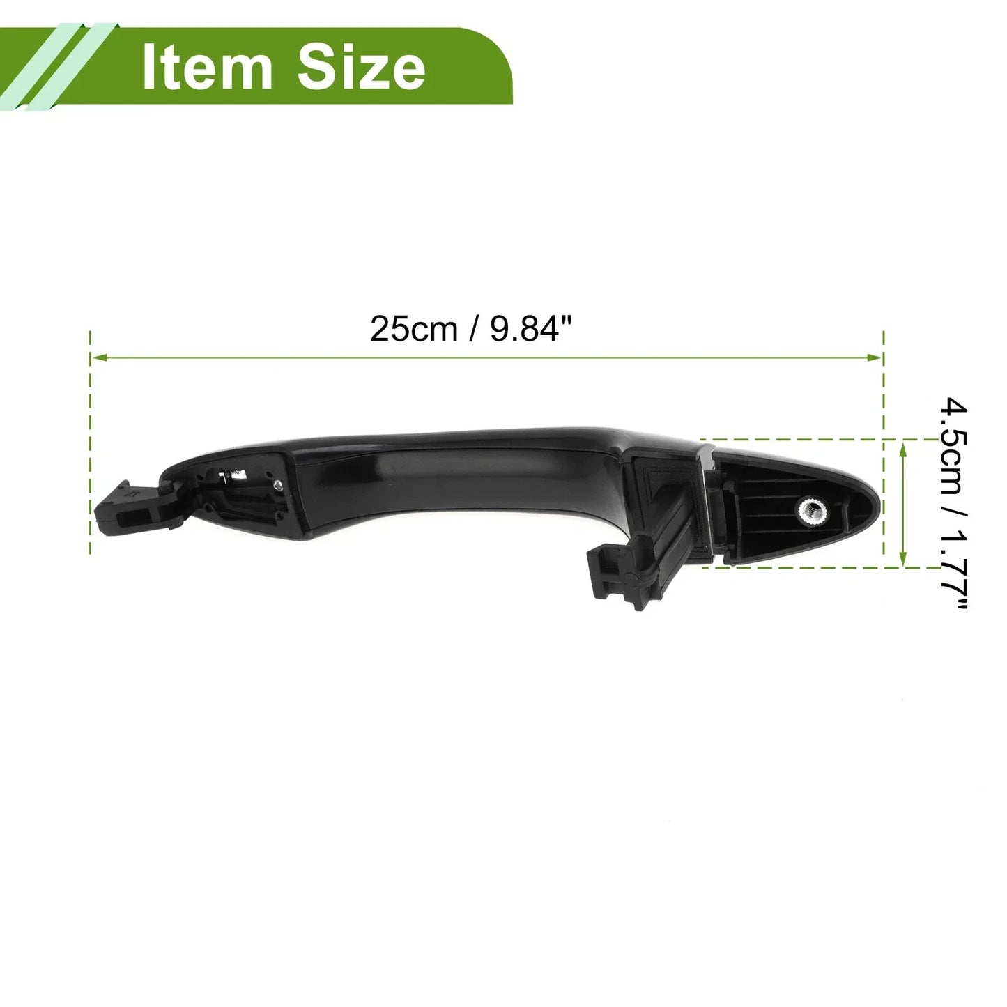 Exterior Door Handle for Hyundai Kia Silver Tone Rear (2011-2016)