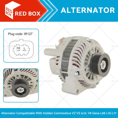 Alternator for Holden Commodore SS/SSV VE 6.0L 6.2L V8 (2007-2010)