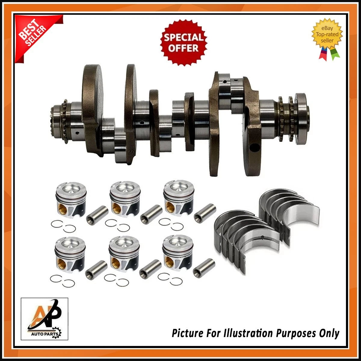 Crankshaft Assembly Replacement for Audi A7 A8 Q5 Q7 3.0 TDI (2014–2019)