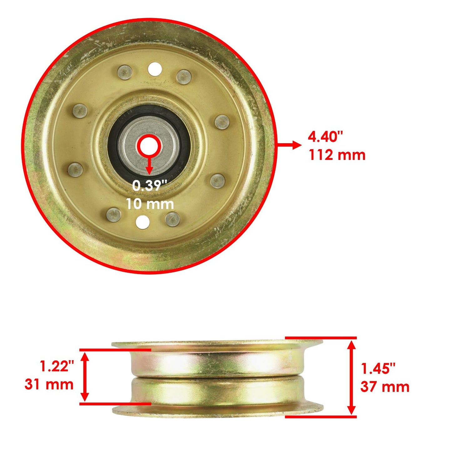 Deck Pulley Assembly with Pulleys for Electrolux AYP 46 inch (1846–22)