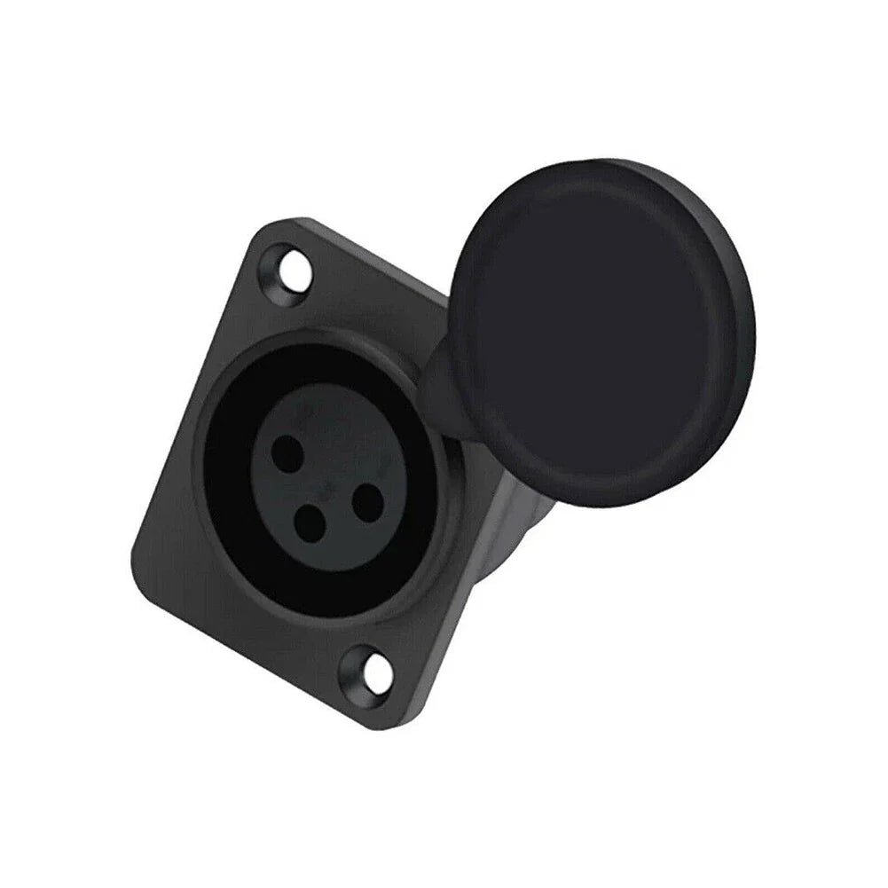 ABS Plastic Shell XLR 3-pin Socket Charging Port for Auto Make Model