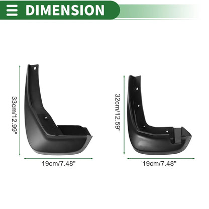 Mud Flaps Splash Guards for Honda Crosstour 2009-2013 (Front & Rear)