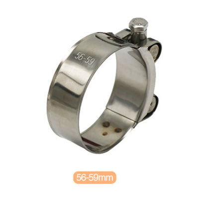 56mm-59mm Exhaust Pipe Clamp Stainless Steel for Motorcycle