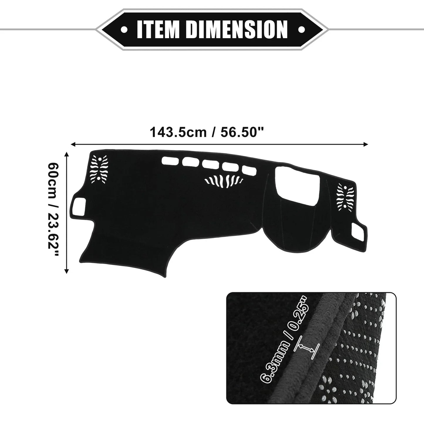 Dashboard Dash Cover Mat for Lexus NX 2nd Gen NX250 NX350 NX450h (2022-2023)