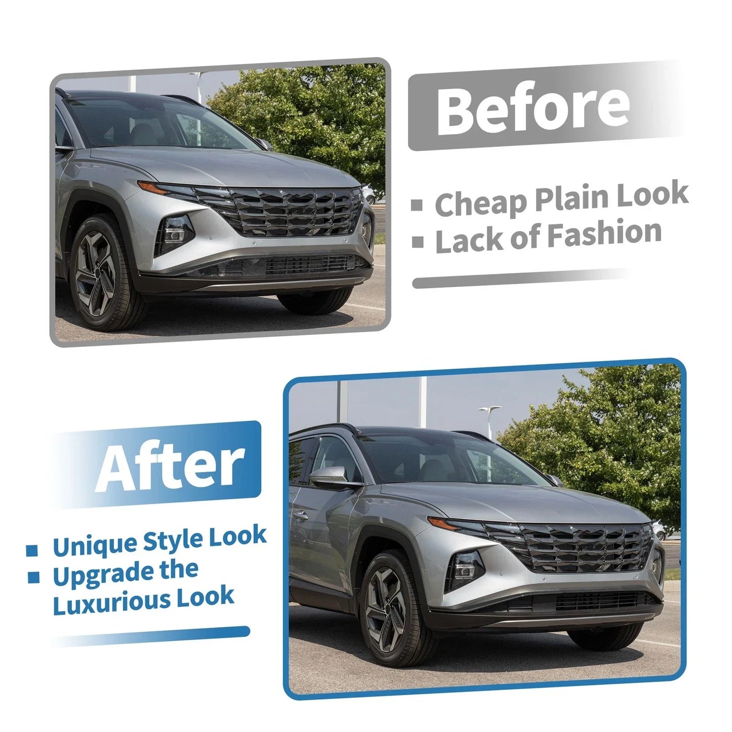 Lower Grille Front Bumper for Hyundai Tucson (2019-2021)